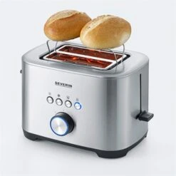 SEVERIN Toaster Avec Fonction Bagel 800 W AT2510 -Smeg Shop 700021 2 1 Toaster avec fonction bagel 800 W AT2510 Severin