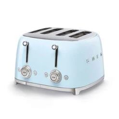 Smeg Toaster 4 Fentes 2000 W TSF03PBEU Bleu Azur