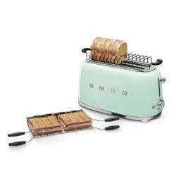 Smeg Grille Pain 4 Tranches 1500 W TSF02PGEU Vert D’eau -Smeg Shop 700065 2 1 Grille pain 4 tranches 1500 W TSF02PGEU vert d eau Smeg