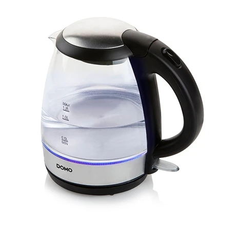 Domo Bouilloire En Verre Led Bleu 2200 W 4 Domo Bouilloire En Verre Led Bleu 2200 W – Image 2