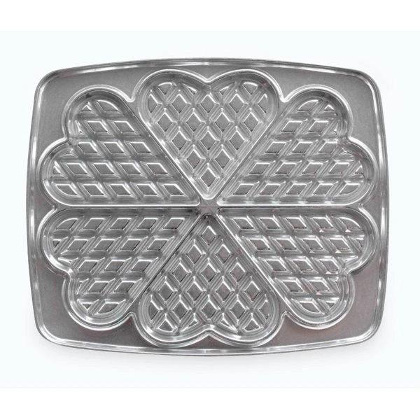 2 Plaques 6 Gaufres Cœurs Fonte Aluminium 23,8 Cm 030521 3 2 Plaques 6 Gaufres Cœurs Fonte Aluminium 23,8 Cm 030521