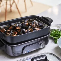 Cuisinart Multicuiseur électrique Cooking 4,7 L 1400 W Bleu Nuit -Smeg Shop 713018 3 3 Multicuiseur electrique Cooking 4 7 L 1400 W bleu nuit Cuisinart
