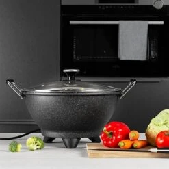 Princess Wok électrique 7 L 1400 W 01.162389.01.001 -Smeg Shop 718001 2 2 Wok electrique 7 L 1400 W 01 162389 01 001 Princess