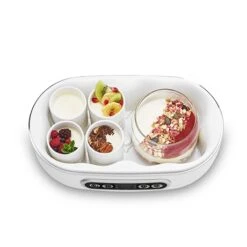 Lot De 8 Pots De Yaourt Céramique Avec Couvercle 125 Ml Blanc -Smeg Shop 720053 2 2 Lot de 8 pots de yaourt ceramique avec couvercle 125 ml blanc Simeo