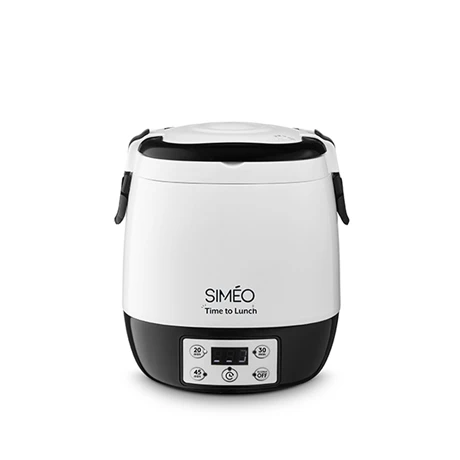 Lunch Box électrique Programmable 1,5 L 300 W Blanc Et Noir 3 Lunch Box électrique Programmable 1,5 L 300 W Blanc Et Noir