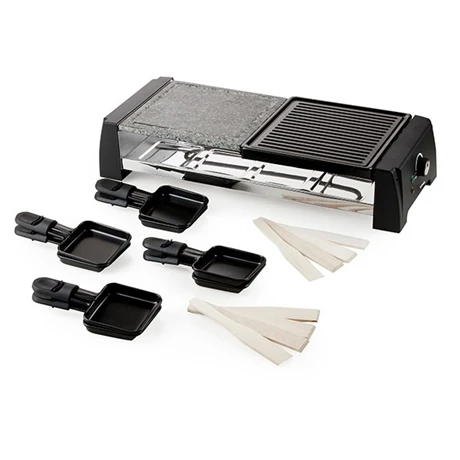 Domo Appareil à Raclette-grill Avec Pierre 8 Personnes 1200 W DO9190G 4 Domo Appareil à Raclette-grill Avec Pierre 8 Personnes 1200 W DO9190G – Image 2