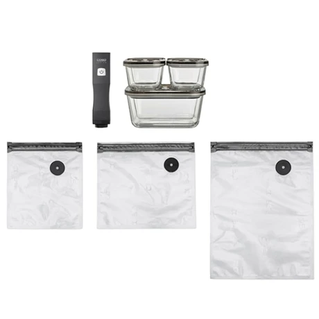 Caso Pompe De Mise Sous Vide électrique Vacu One Touch Eco-Set Avec Accessoires 3 Caso Pompe De Mise Sous Vide électrique Vacu One Touch Eco-Set Avec Accessoires