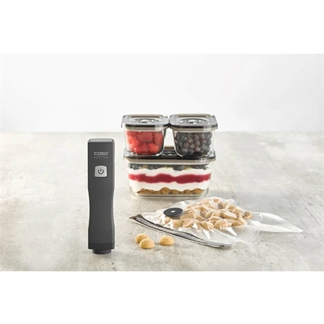Caso Pompe De Mise Sous Vide électrique Vacu One Touch Eco-Set Avec Accessoires 7 Caso Pompe De Mise Sous Vide électrique Vacu One Touch Eco-Set Avec Accessoires – Image 5