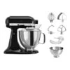 KitchenAid Robot Artisan Noir 5KSM175PS Avec Accessoires Supplémentaires -Smeg Shop 761002 0 6 Robot artisan noir 5KSM175PS avec accessoires supplementaires Kitchenaid