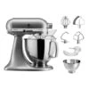 KitchenAid Robot Artisan Gris Argent 5KSM175PS Avec Accessoires Supplémentaires 1 KitchenAid Robot Artisan Gris Argent 5KSM175PS Avec Accessoires Supplémentaires -Smeg Shop 761004 0 7 Robot artisan gris argent 5KSM175PS avec accessoires supplementaires Kitchenaid