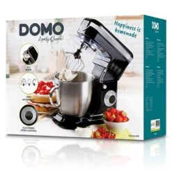 Domo Robot Pâtissier 6 L 1200 W DO1023KR Noir -Smeg Shop 761026 2 2 Robot patissier 6 L 1200 W DO1023KR noir Domo