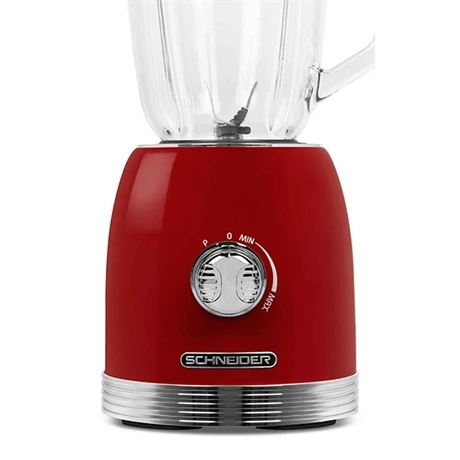 Schneider® Blender Vintage 1,5 L 800 W SCBL15R Rouge 5 Schneider® Blender Vintage 1,5 L 800 W SCBL15R Rouge – Image 3
