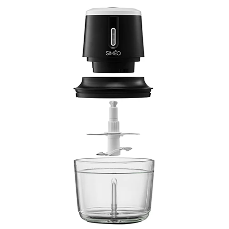 Hachoir électrique Sans Fil Rechargeable 2 Vitesses Bol Verre 200 W 4 Hachoir électrique Sans Fil Rechargeable 2 Vitesses Bol Verre 200 W – Image 2
