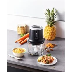 Hachoir électrique Sans Fil Rechargeable 2 Vitesses Bol Verre 200 W 11 Hachoir électrique Sans Fil Rechargeable 2 Vitesses Bol Verre 200 W -Smeg Shop 761118 4 1 Hachoir electrique sans fil rechargeable 2 vitesses bol verre 200 W Simeo
