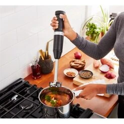 KitchenAid Mixeur Plongeant Sans Fil Noir 5KHBBV53EBM -Smeg Shop 761121 3 1 Mixeur plongeant sans fil noir 5KHBBV53EBM Kitchenaid