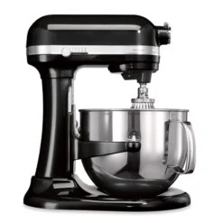 KitchenAid Robot Pâtissier Multifonction Avec Crémaillère Artisan Noir Onyx 500 W 5KSM7580XEOB