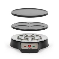 LIVOO Crêpière 2 En 1 - Crêpes Et Pancakes 1000 W DOC143 -Smeg Shop 780059 4 3 Crepiere 2 en 1 Crepes et Pancakes 1000 W DOC143 Livoo