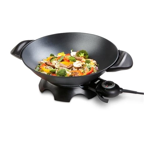 Domo Wok électrique En Aluminium 5 L DO8708W 3 Domo Wok électrique En Aluminium 5 L DO8708W