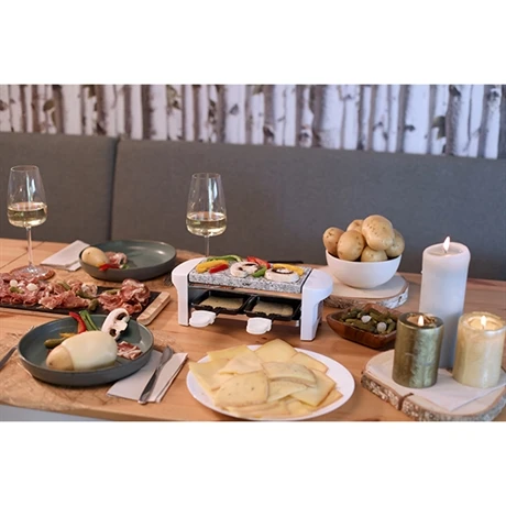 LIVOO Appareil à Raclette 2 Personnes Blanc 350 W DOC156W 7 LIVOO Appareil à Raclette 2 Personnes Blanc 350 W DOC156W – Image 5
