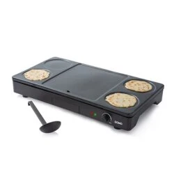 Domo Gourmet-Set Wok Grill Et Crêpes 1000 W DO8712W -Smeg Shop 780185 2 3 Gourmet Set wok grill et crepes 1000 W DO8712W Domo