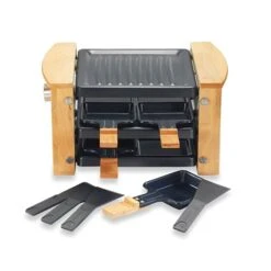 Raclette Grill 4 Poêlons 650 W Bois 7 Raclette Grill 4 Poêlons 650 W Bois -Smeg Shop 780191 2 1 Raclette grill 4 poelons 650 W bois Kitchen Chef Professional