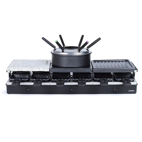 LIVOO Appareil à Raclette Fondue 12 Personnes 1650 W 3 LIVOO Appareil à Raclette Fondue 12 Personnes 1650 W
