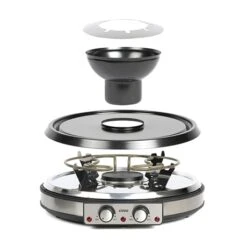 LIVOO Appareil à Raclette Grill Et Fondue 8 Personnes 1900 W DOC265 -Smeg Shop 780247 2 2 Appareil a raclette grill et fondue 8 personnes 1900 W DOC265 Livoo