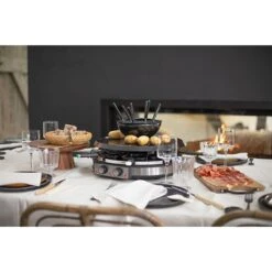 LIVOO Appareil à Raclette Grill Et Fondue 8 Personnes 1900 W DOC265 -Smeg Shop 780247 4 2 Appareil a raclette grill et fondue 8 personnes 1900 W DOC265 Livoo