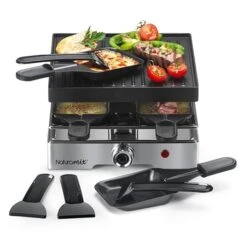 Appareil Raclette-gril électrique 4 Poêlons 750 W 7 Appareil Raclette-gril électrique 4 Poêlons 750 W -Smeg Shop 780253 2 1 Appareil raclette gril electrique 4 poelons 750 W Naturamix