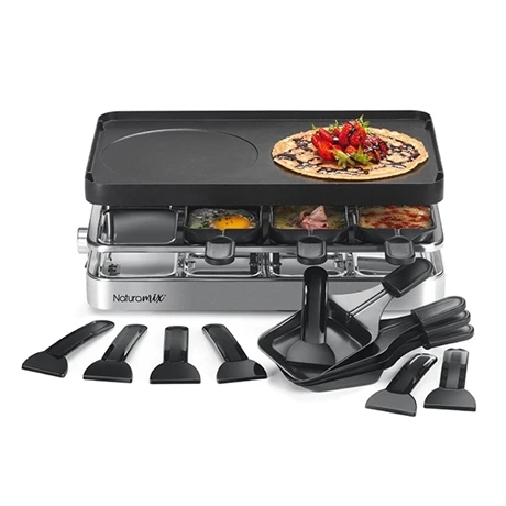 Appareil Raclette-gril Et Crêpes électrique 8 Poêlons 1200 W 6 Appareil Raclette-gril Et Crêpes électrique 8 Poêlons 1200 W – Image 4