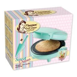 Bestron Gaufrier à Cornets 700 W Sweet Dreams Vert Menthe 11 Bestron Gaufrier à Cornets 700 W Sweet Dreams Vert Menthe -Smeg Shop 780264 4 1 Gaufrier a cornets 700 W Sweet Dreams vert menthe Bestron