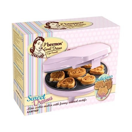 Bestron Mini Gaufrier 7 Animaux 700 W Sweet Dreams Rose 7 Bestron Mini Gaufrier 7 Animaux 700 W Sweet Dreams Rose – Image 5