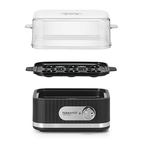 Cuiseur à œufs électrique 6 œufs 400 W Noir 4 Cuiseur à œufs électrique 6 œufs 400 W Noir – Image 2