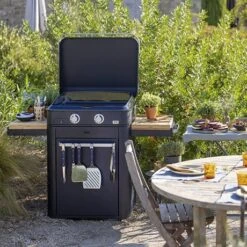 Plancha à Gaz Combo Enosign 65 Bleu Navy 2 Feux -Smeg Shop 781013 4 4 Plancha a gaz Combo enosign 65 bleu navy 2 feux ENO