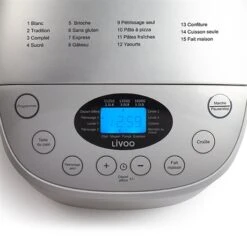 LIVOO Machine à Pain - 15 Programmes 850 W DOP205W 11 LIVOO Machine à Pain - 15 Programmes 850 W DOP205W -Smeg Shop 784007 4 1 Machine a pain 15 programmes 850 W DOP205W Livoo