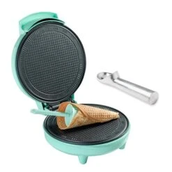 Set Gaufrier à Cornet 700 W Sweet Dreams Et Cuillère à Glace Eutectique